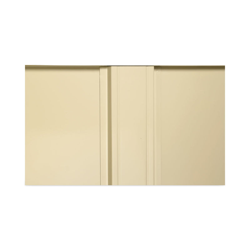 Alera Assembled 72" High Heavy-Duty Welded Storage Cabinet, Four Adjustable Shelves, 36w x 18d, Putty