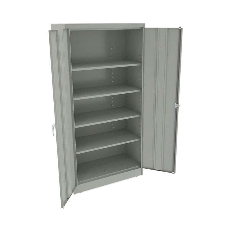 Alera Assembled 72" High Heavy-Duty Welded Storage Cabinet, Four Adjustable Shelves, 36w x 18d, Light Gray