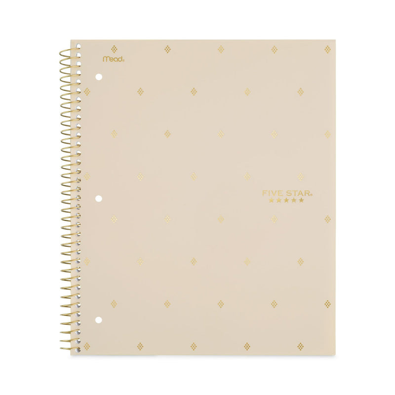Five Star Style Wirebound Notebook, 1 Subject, Medium/College Rule, Assorted Geometrics Covers, 11 x 8.5, 100 Sheets, 3/Pack