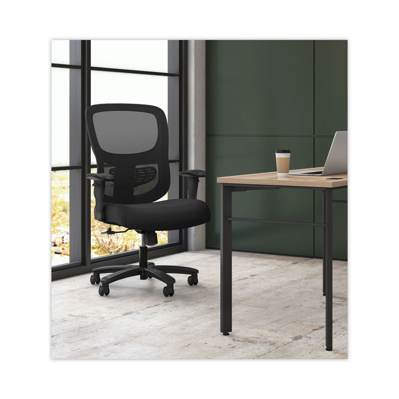 Sadie 1-Fourty-One Big/Tall Mesh Task Chair, Supports Up to 400 lb, 19.2" to 22.85" Seat Height, Black