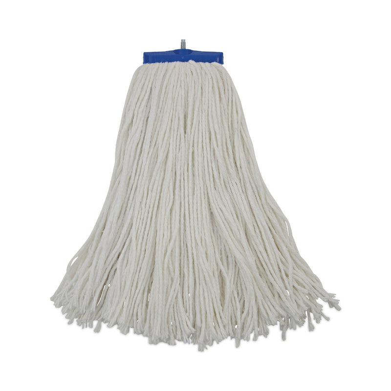 Boardwalk Cut-End Lie-Flat Wet Mop Head, Rayon, 16oz, White