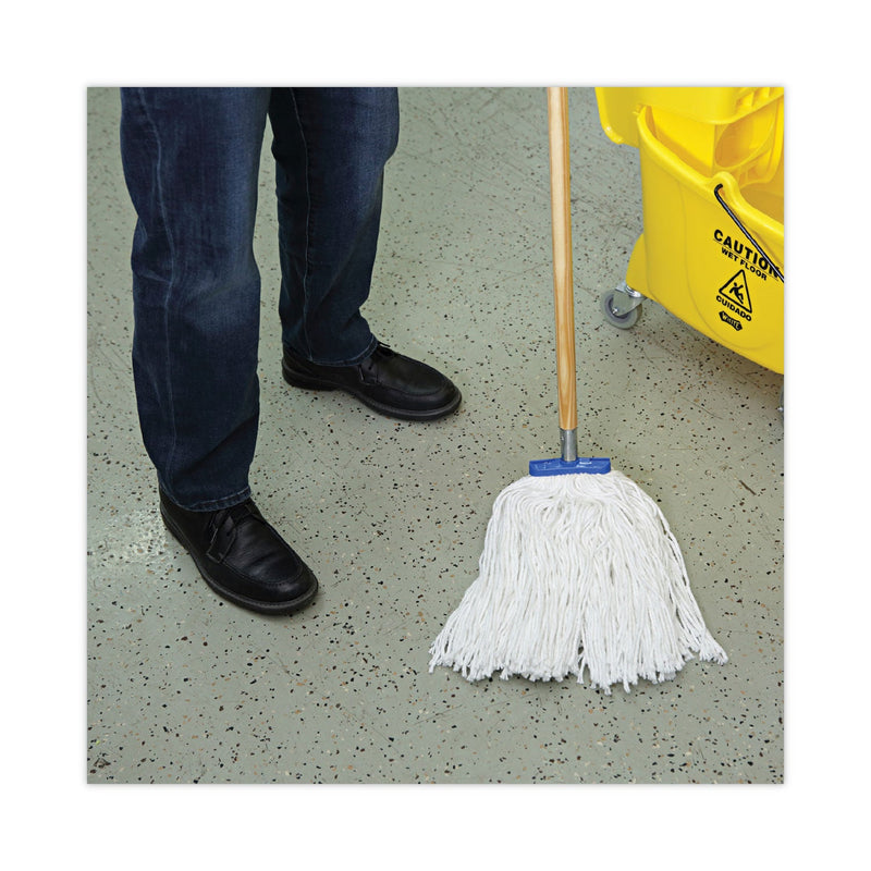 Boardwalk Mop Head, Economical Lie-Flat Head, Rayon Fiber, 20oz, White, 12/Carton