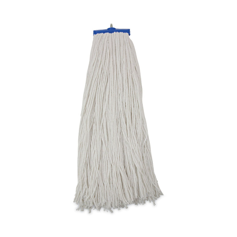 Boardwalk Mop Head, Economical Lie-Flat Head, Rayon Fiber, 32-Oz., White, 12/Carton
