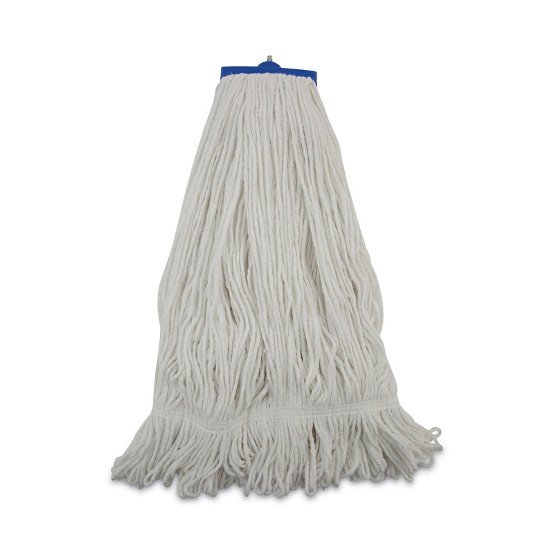 Boardwalk Mop Head, Lie-Flat Head, Rayon Fiber, 24oz, White, 12/Carton