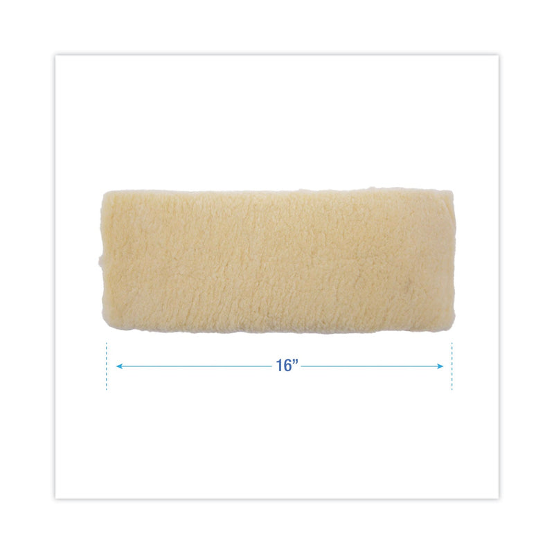 Boardwalk Mop Head, Applicator Refill Pad, Lambswool, 16-Inch, White