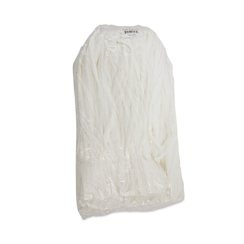 Boardwalk Mop Head, Looped, Enviro Clean With Tailband, Medium, White, 12/Carton