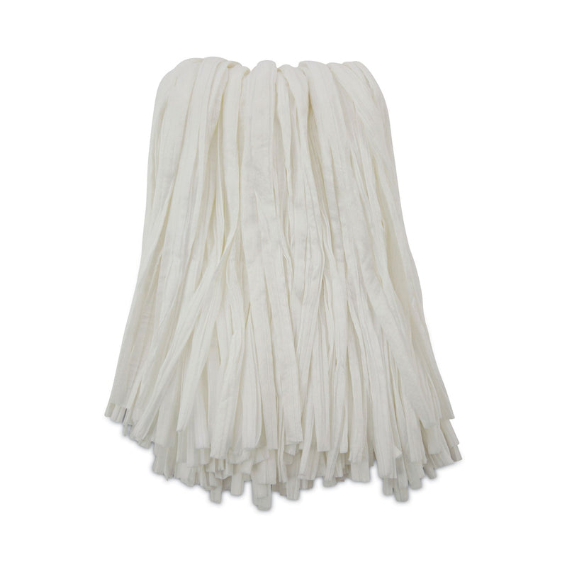 Boardwalk Nonwoven Cut End Edge Mop, Rayon/Polyester, #24, White, 12/Carton