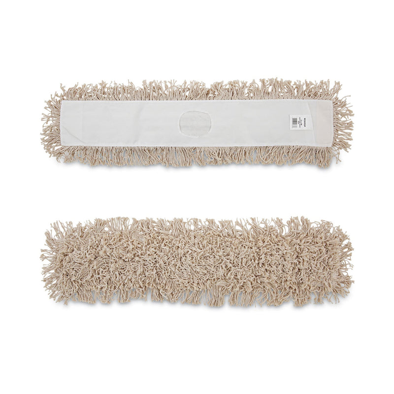 Boardwalk Cotton Dry Mopping Kit, 36 x 5 Natural Cotton Head, 60" Natural Wood Handle