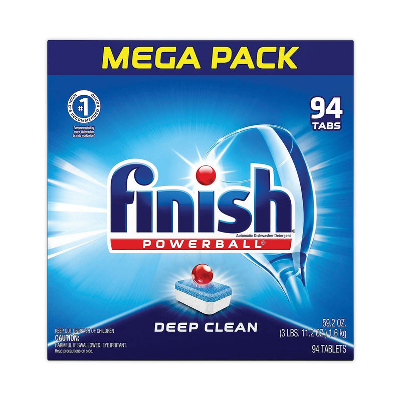 FINISH Powerball Dishwasher Tabs, Fresh Scent, 94/Box, 4 Boxes/Carton