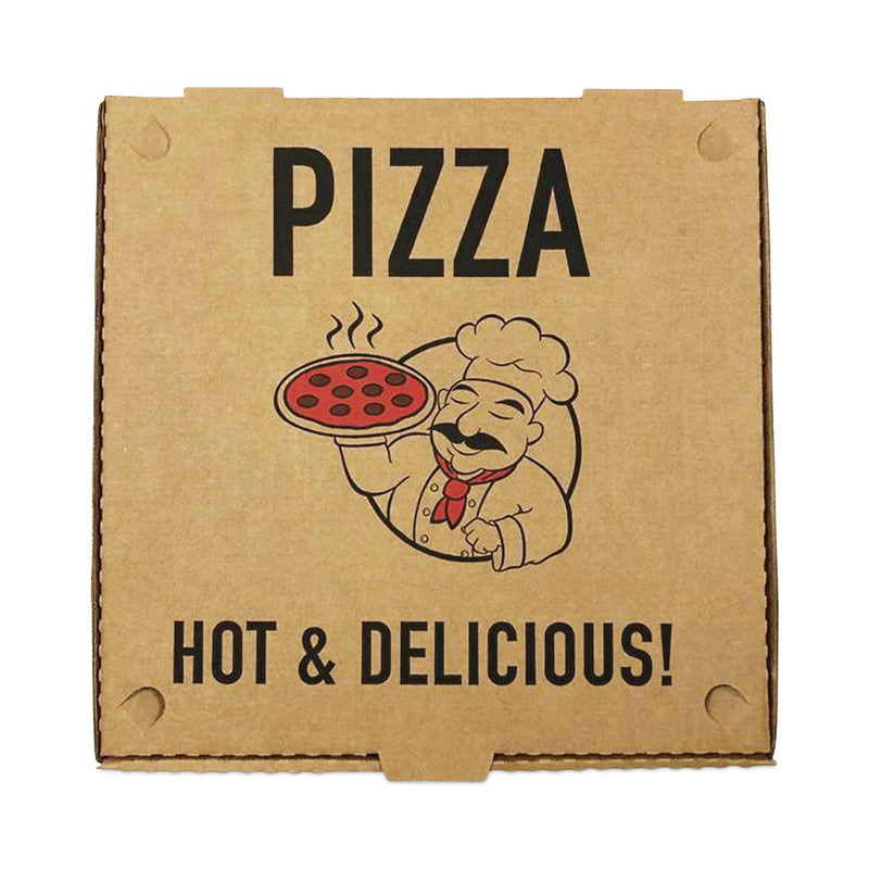 BluTable Pizza Boxes, 12 x 12 x 1.75, Kraft, Paper, 50/Pack