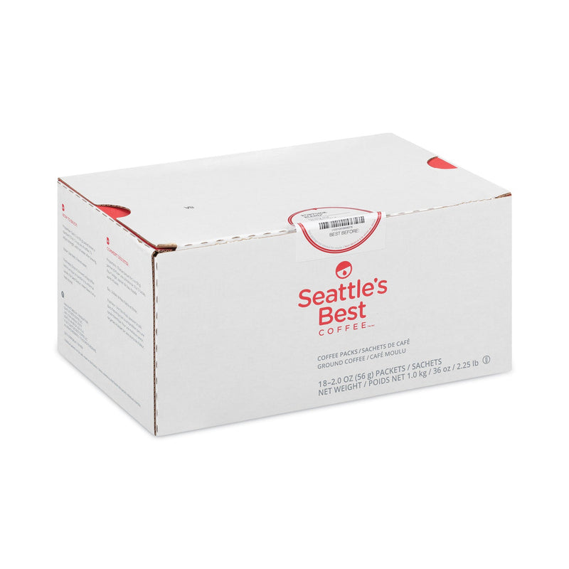 Seattle's Best Premeasured Coffee Packs, Portside Blend, 2.1 oz Packet, 72/Carton