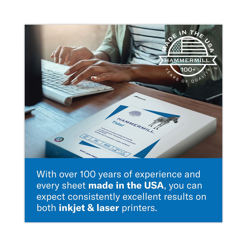 Hammermill Colors Print Paper, 20 lb Bond Weight, 8.5 x 11, Gray, 500 Sheets/Ream, 10 Reams/Carton