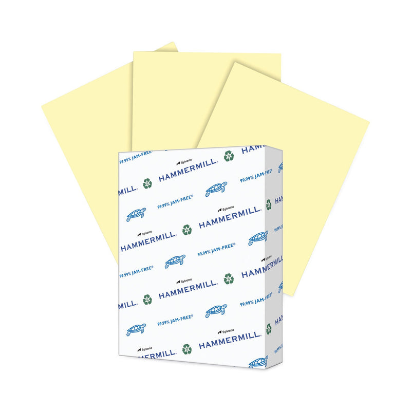 Hammermill Colors Print Paper, 20 lb Bond Weight, 8.5 x 11, Canary, 500/Ream
