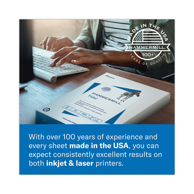 Hammermill Colors Print Paper, 20 lb Bond Weight, 8.5 x 11, Canary, 500 Sheets/Ream, 10 Reams/Carton