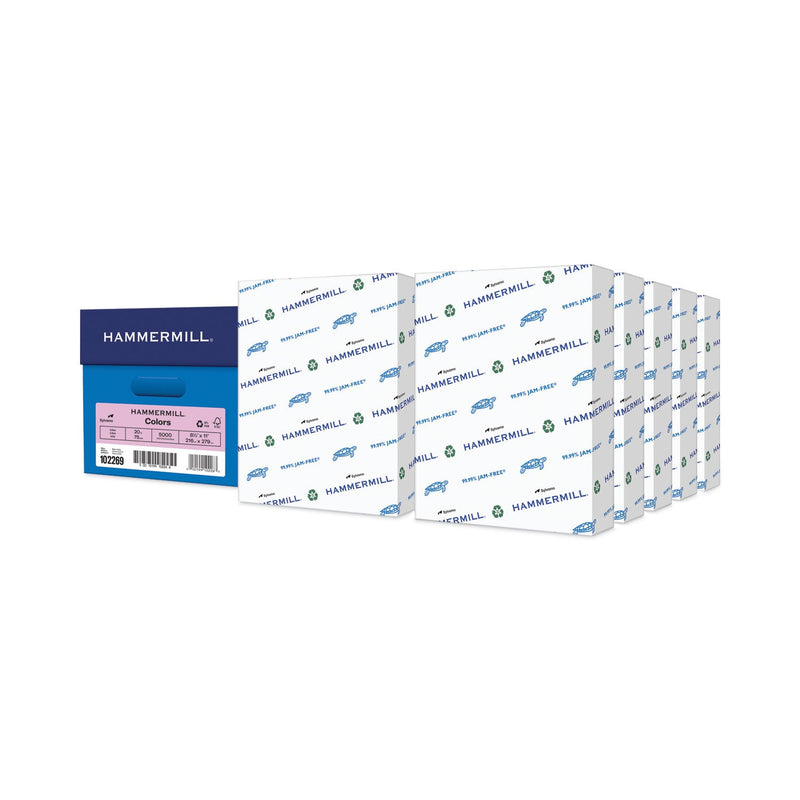 Hammermill Colors Print Paper, 20 lb Bond Weight, 8.5 x 11, Lilac, 500 Sheets/Ream, 10 Reams/Carton
