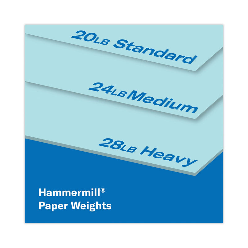 Hammermill Colors Print Paper, 20 lb Bond Weight, 8.5 x 11, Blue, 500 Sheets/Ream, 10 Reams/Carton