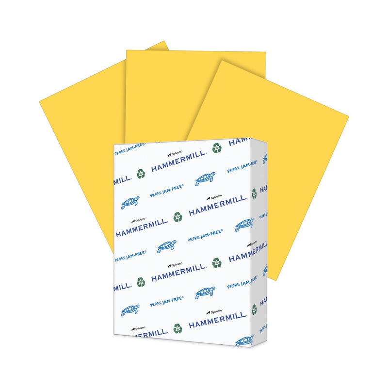 Hammermill Colors Print Paper, 20 lb Bond Weight, 8.5 x 11, Goldenrod, 500/Ream