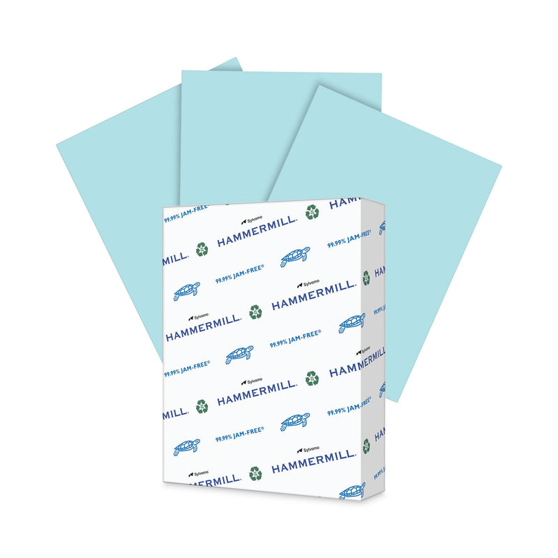 Hammermill Colors Print Paper, 20 lb Bond Weight, 8.5 x 11, Blue, 500/Ream