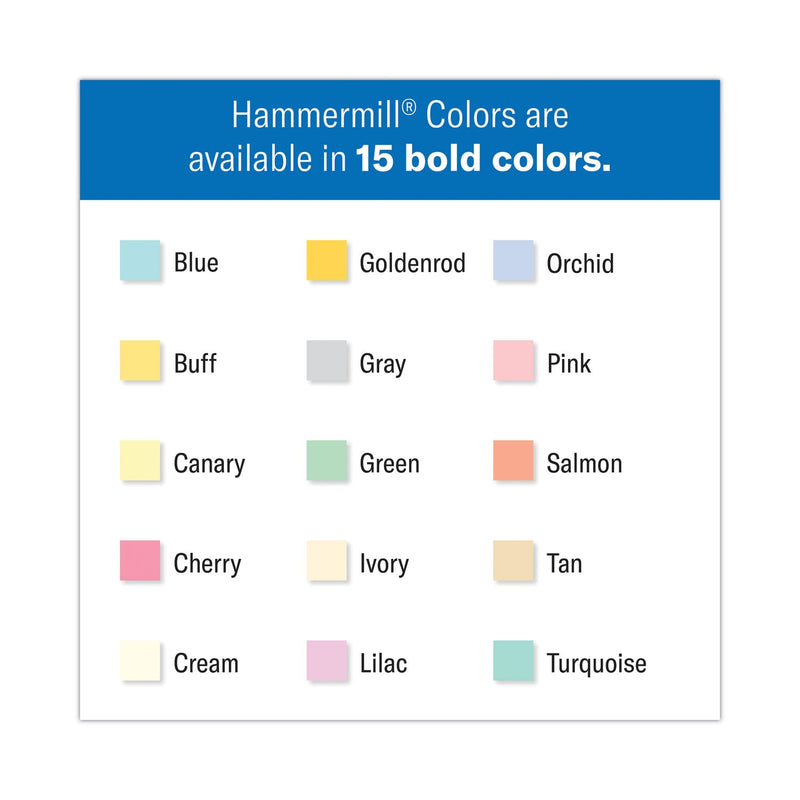 Hammermill Colors Print Paper, 20 lb Bond Weight, 8.5 x 11, Gray, 500 Sheets/Ream, 10 Reams/Carton