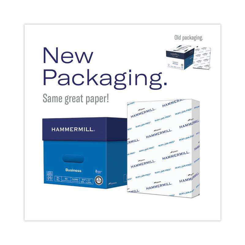 Hammermill Copy Plus Print Paper, 92 Bright, 3-Hole, 20 lb Bond Weight, 8.5 x 11, White, 500/Ream