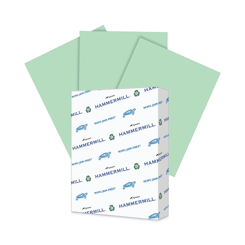 Hammermill Colors Print Paper, 20 lb Bond Weight, 8.5 x 11, Green, 500/Ream
