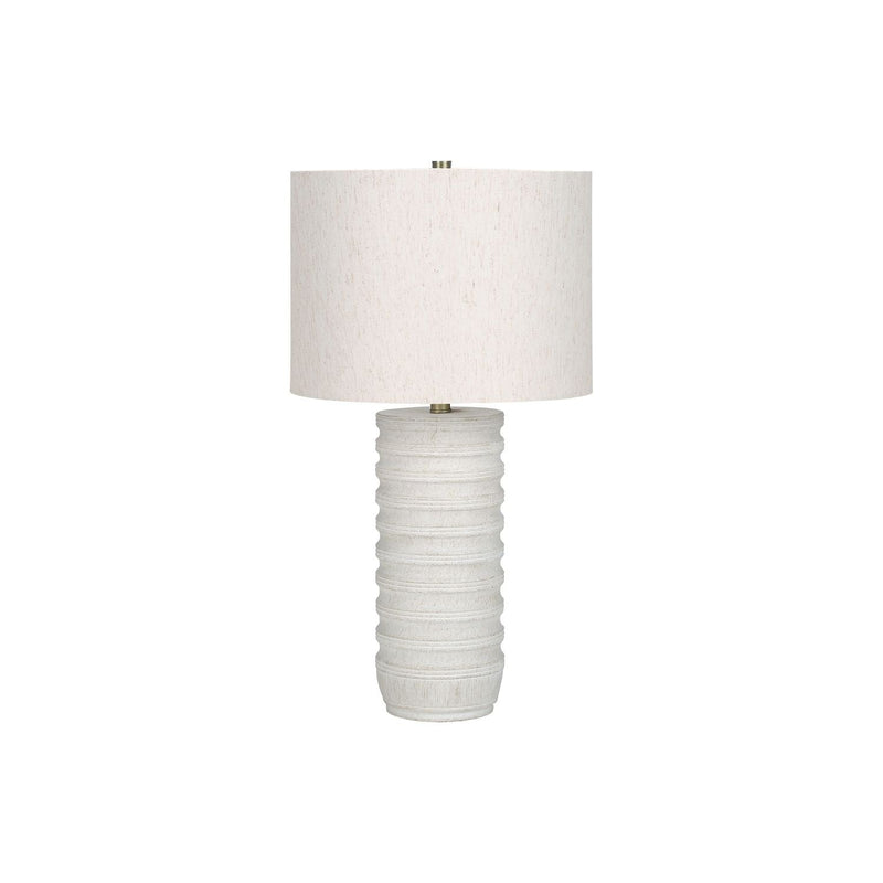 Table Lamp, Lighting, Resin, Transitional - Cream