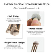 Foundation Brushes Set Professional under Eye Concealer Brushes Perfect for Blending Liquid Cream or Flawless Powder Cosmetics Buffing Stippling Concealer Premium Synthetic Bristles