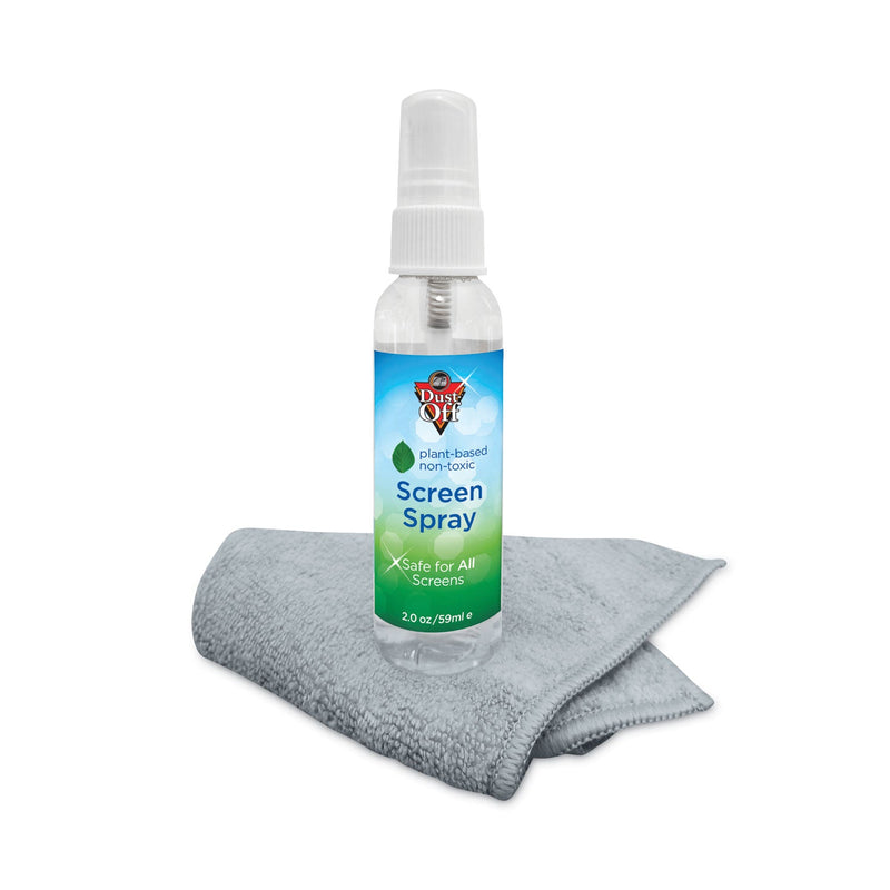 Dust-Off Laptop Computer Cleaning Kit, 50 mL Spray/Microfiber Cloth