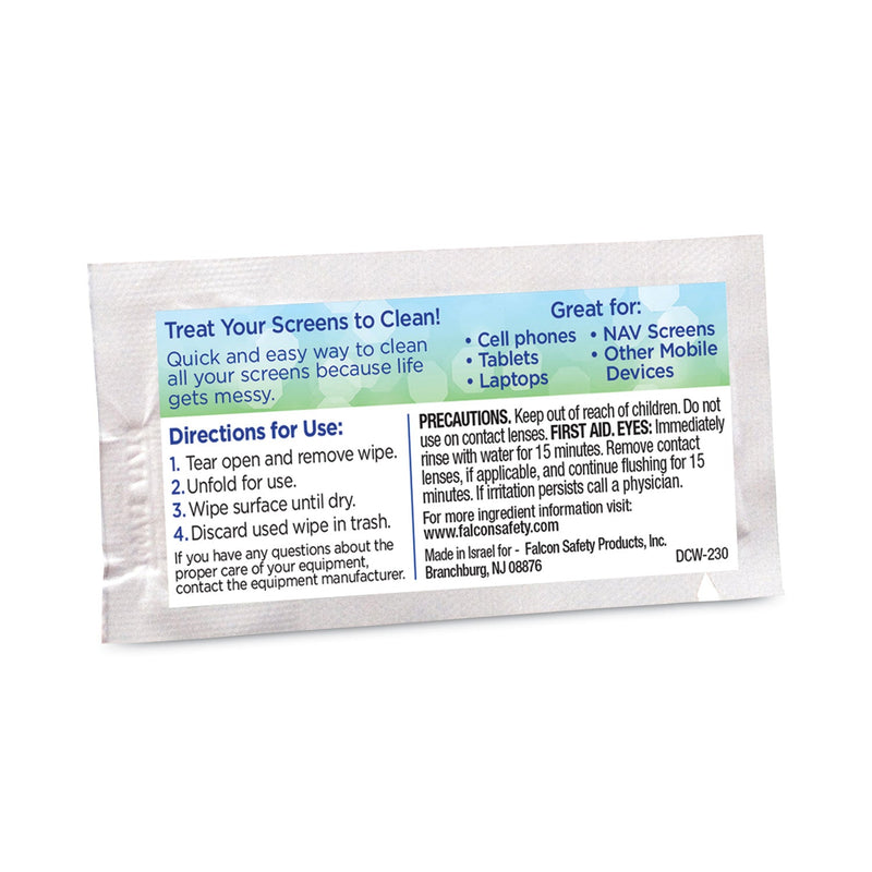 Dust-Off Touch Screen Wipes, 5 x 6, Citrus, 200 Individual Foil Packets in an Easy Grab Jar
