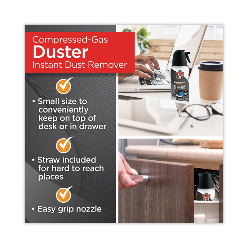 Dust-Off Disposable Compressed Air Duster, 3.5 oz Can