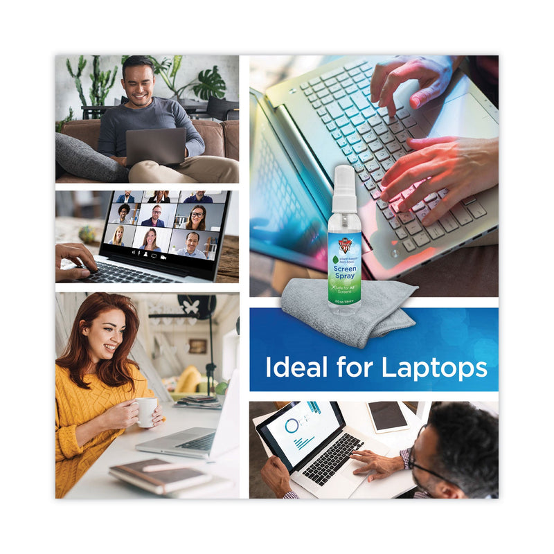 Dust-Off Laptop Computer Cleaning Kit, 50 mL Spray/Microfiber Cloth