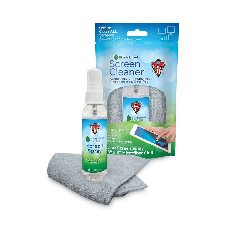 Dust-Off Laptop Computer Cleaning Kit, 50 mL Spray/Microfiber Cloth