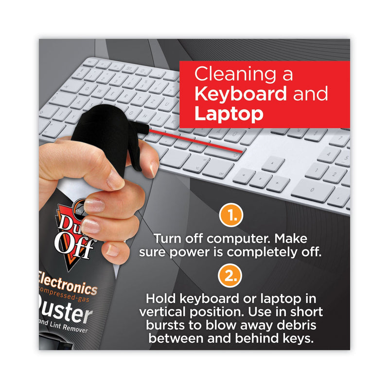 Dust-Off Disposable Compressed Air Duster, 17 oz Can