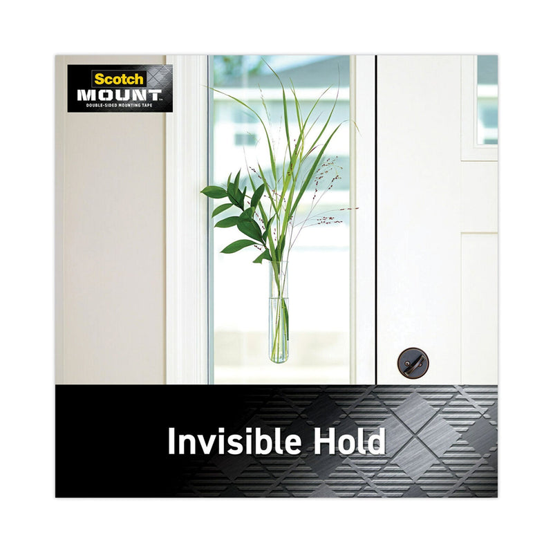 Scotch Permanent Clear Mounting Tape, Holds Up to 15 lbs, 1 x 60, Clear