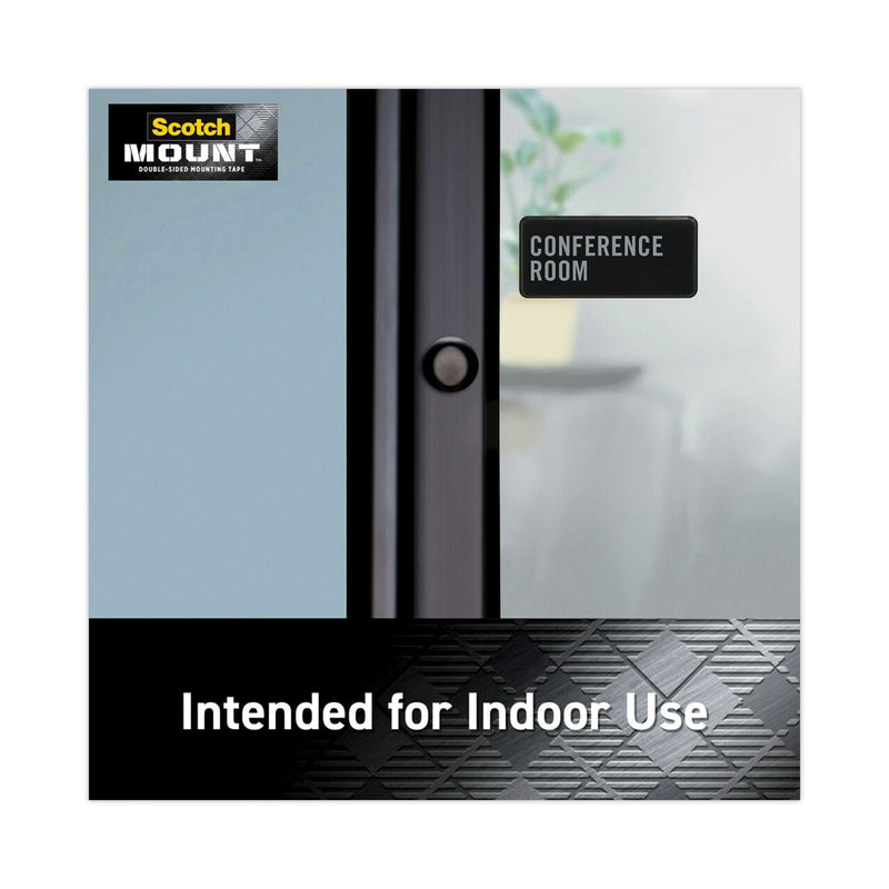 Scotch Permanent Clear Mounting Tape, Holds Up to 15 lbs, 1 x 60, Clear