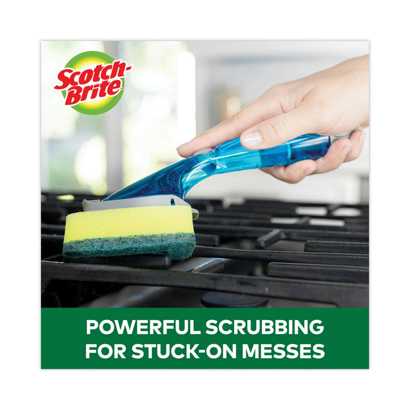 Scotch-Brite Soap-Dispensing Dishwand, 2.5 x 9.5, Yellow/Green