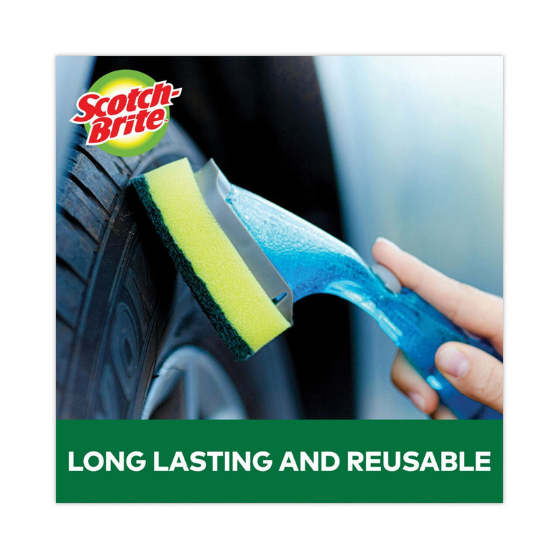 Scotch-Brite Soap-Dispensing Dishwand, 2.5 x 9.5, Yellow/Green