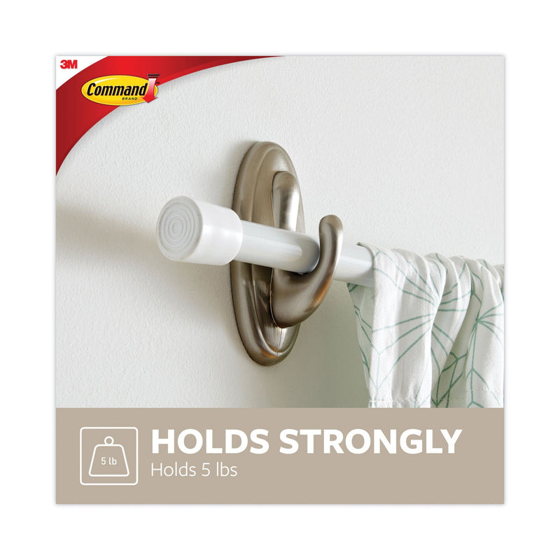 Command Decorative Hooks, Traditional, Large, 1 Hook and 2 Strips/Pack