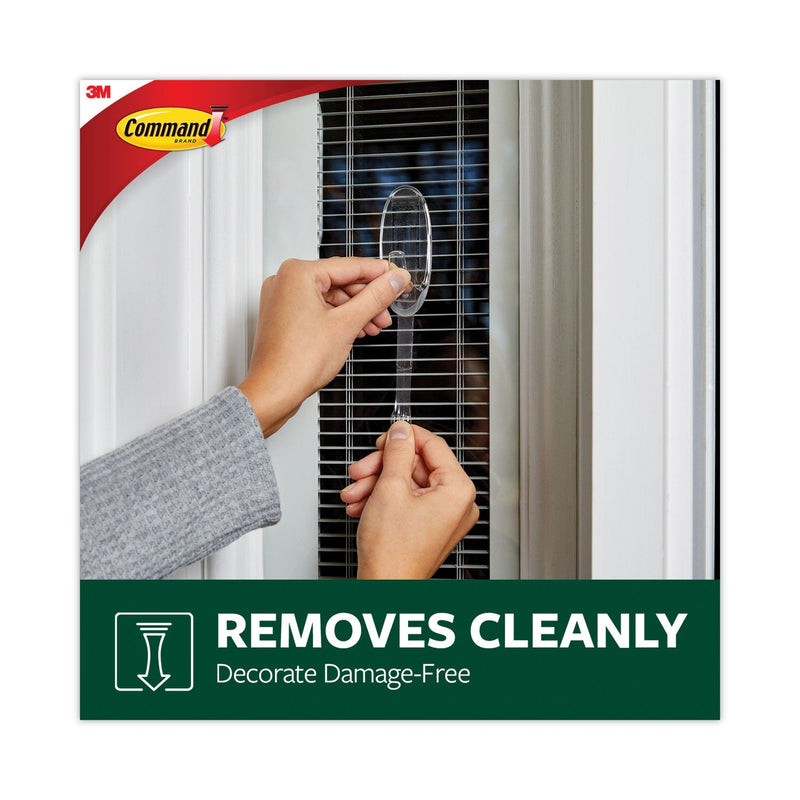 Command All Weather Hooks and Strips, Plastic, Medium, 2 Hooks and 4 Strips/Pack