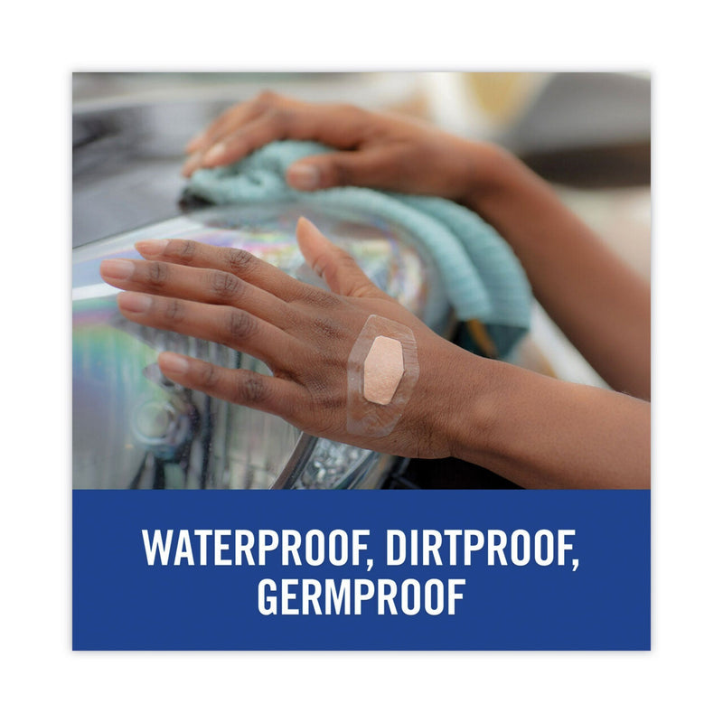 3M Nexcare Waterproof, Clear Bandages, Assorted Sizes, 50/Box