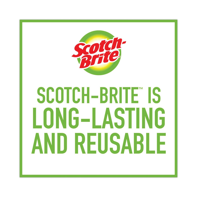 Scotch-Brite Greener Clean Heavy-Duty Scrub Sponge, 4.5 x 2.7, 0.6" Thick, Light Brown, 3/Pack