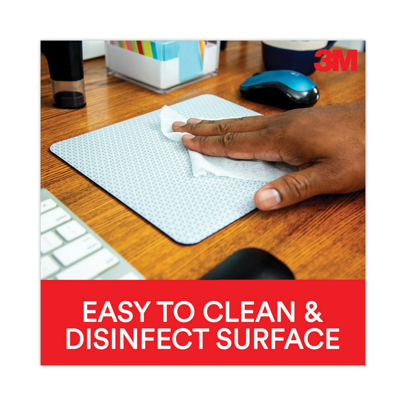 3M Precise Mouse Pad with Nonskid Back, 9 x 8, Bitmap Design