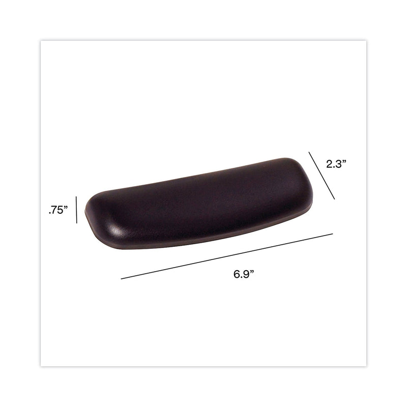 3M Antimicrobial Gel Small Mouse Pad with Wrist Rest, 7 x 2.37, Black