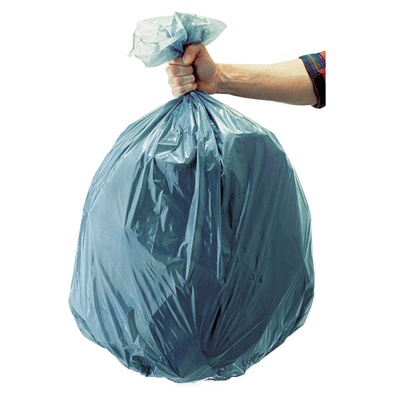 Rubbermaid Linear Low Density Can Liners, 55 gal, 1.3 mil, 39.5" x 48", Gray, 100/Carton