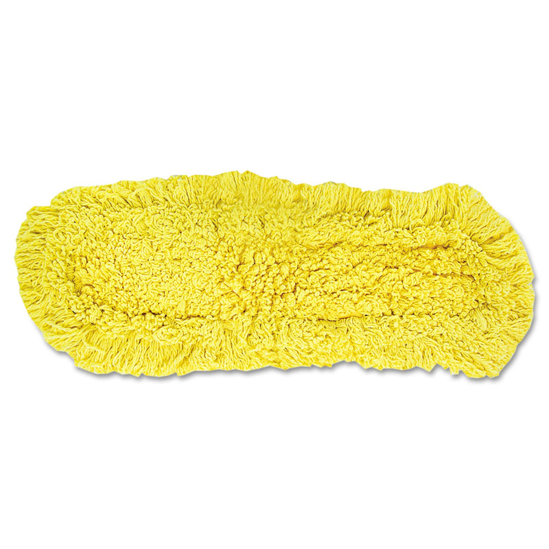 Rubbermaid Trapper Commercial Dust Mop, Looped-end Launderable, 5" x 24", Yellow