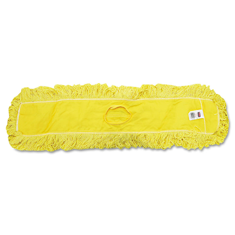 Rubbermaid Trapper Commercial Dust Mop, Looped-end Launderable, 5" x 36", Yellow