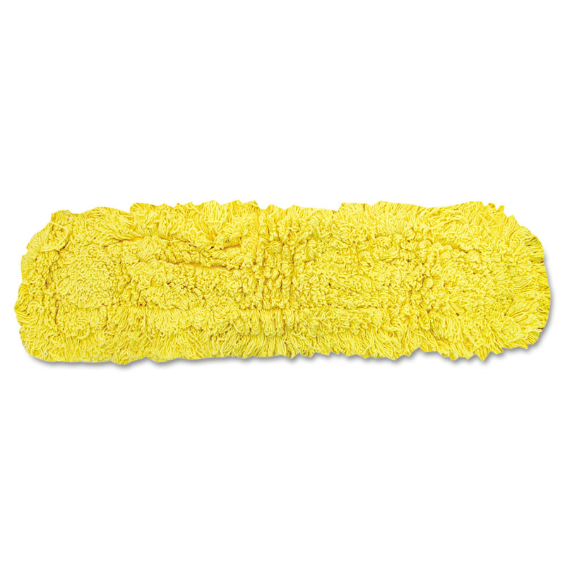 Rubbermaid Trapper Commercial Dust Mop, Looped-end Launderable, 5" x 36", Yellow