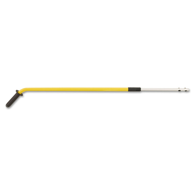 Rubbermaid HYGEN 48-72" Quick-Connect Ergo Adjustable Handle, Black/Yellow