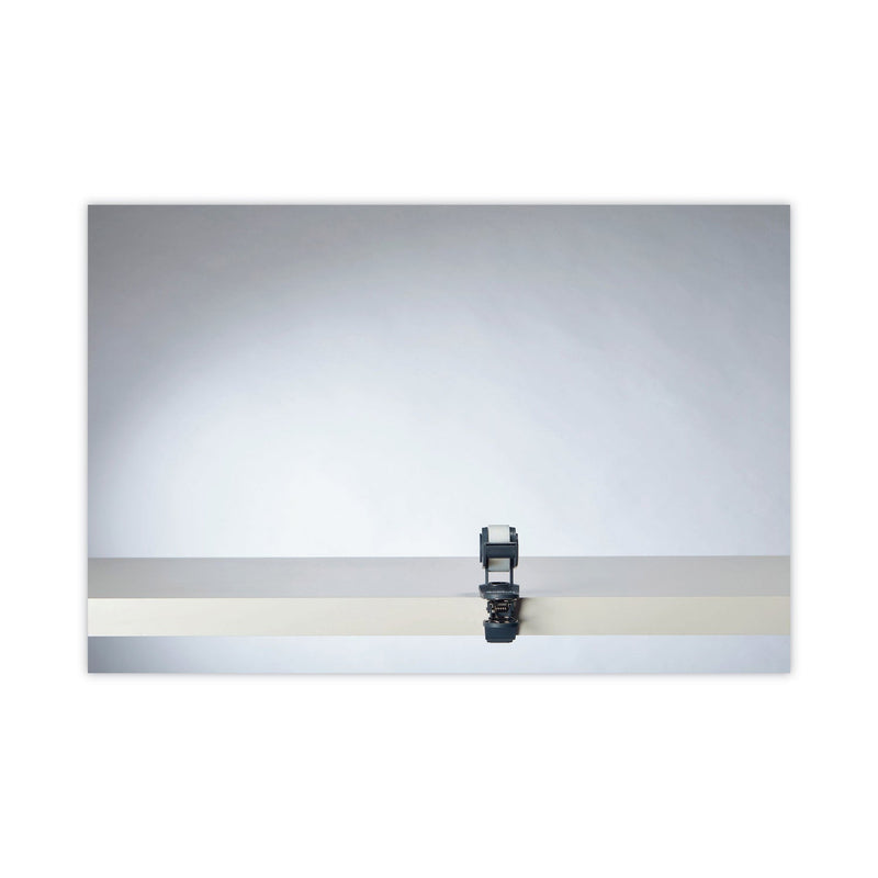 Scotch Clip Dispenser Value Pack with 12 Rolls of Tape, 1" Core, Plastic, Charcoal