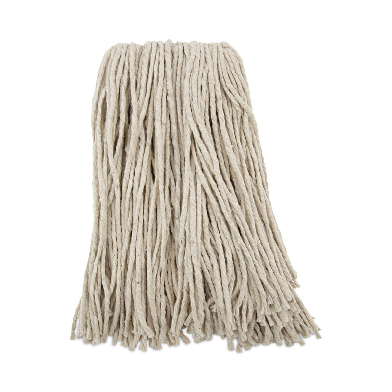 Boardwalk Premium Cut-End Wet Mop Heads, Cotton, 16oz, White, 12/Carton